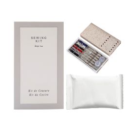 Eco Friendly Sewing Kit with Needles, Threads, Button, Pin in White ...