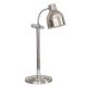 Silver Single Food Heat Lamp Warmer, Buffet Warming Table Lamp, 360° freely adjustable angle, For Hotel