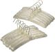 Satin Padded Hanger, Anti Slip Satin Hanger, White Color with Silver Hook Satin Hanger 10 PCS