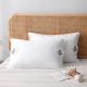 Lavender Flower Pillow with lace 100% Cotton - Size: 48 x 74 CM
