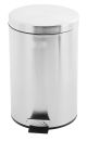 Stainless Steel Pedal Bin 3L Silver, Pedal Bin, Bathroom Pedal Bin 3L, Office Pedal Bin, Round Shape, Silver