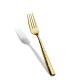 Salad / Dessert Fork  - Santa Fe / Corby Hall- 18/10 Forged Premium Stainless Steel - Gold PVD