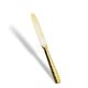 Dessert Knife Solid Handle - Santa Fe / Corby Hall - 18/10 Forged Premium Stainless Steel - Gold PVD