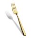 Table Fork - Euro Size - Santa Fe / Corby Hall - 18/10 Forged Premium Stainless Steel - Gold PVD