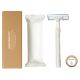 Eco Friendly Shaving Kit - White Wheat Straw Razor + 10G Soap, 500 PCS Case