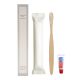 Eco Friendly Dental Kit - White Paper Box Packing with Bamboo Toothbrush + 5G Colgate Toothpaste - 500 PCS Case