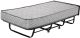 Rollaway Bed Foam and Wrought Iron Metal Folding Single Bed with 6-Inch Contemporary Premium Mattress, Lockable Wheels