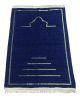 Muslim Prayer Mat, Traditional Style Prayer Rug, Indigo Blue Color